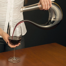 将图片加载到图库查看器,Magic Carafe Crystal Wine Aerator Decanter Bottle