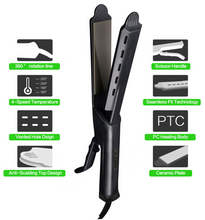 将图片加载到图库查看器,Ceramic Tourmaline Ionic Flat Iron Hair Straightener