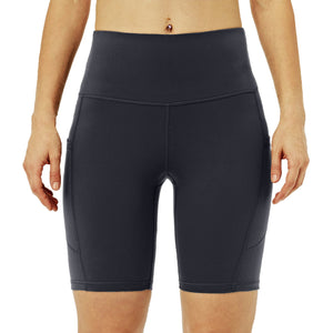 Women High Waist Out Pocket Yoga Short Running Athletic Yoga Shorts Pants Gym Leggings Leggings Sport Women Fitness c619