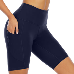 Women High Waist Out Pocket Yoga Short Running Athletic Yoga Shorts Pants Gym Leggings Leggings Sport Women Fitness c619
