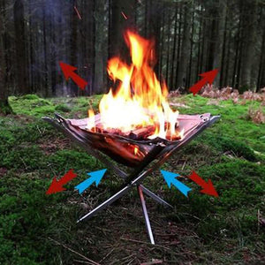 Folding Campfire Stand