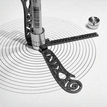 将图片加载到图库查看器，Multi Function Magnetic Hand Tools Portable Circles Drawing Rulers
