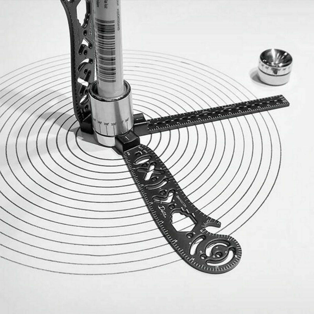 Multi Function Magnetic Hand Tools Portable Circles Drawing Rulers