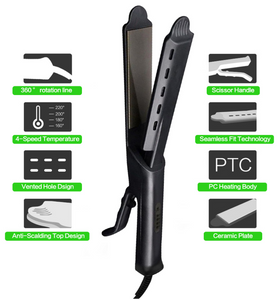 Ceramic Tourmaline Ionic Flat Iron Hair Straightener