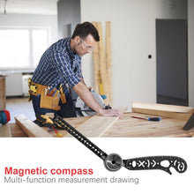 将图片加载到图库查看器，Multi Function Magnetic Hand Tools Portable Circles Drawing Rulers

