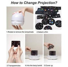 将图片加载到图库查看器，360 Rotation Starry Sky Projector
