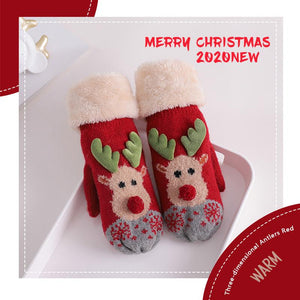 Christmas Warm Hanging Neck Gloves
