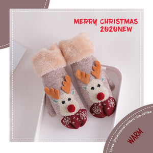 Christmas Warm Hanging Neck Gloves
