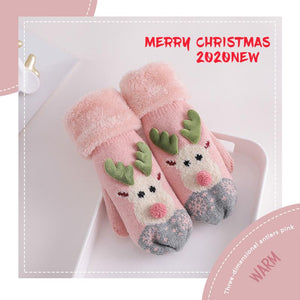 Christmas Warm Hanging Neck Gloves