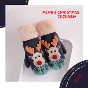 Christmas Warm Hanging Neck Gloves