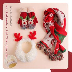 Christmas Warm Hanging Neck Gloves