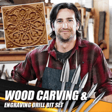 将图片加载到图库查看器，Wood Carving &amp; Engraving Drill Bit Set
