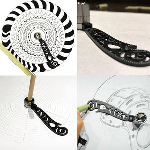 Multi Function Magnetic Hand Tools Portable Circles Drawing Rulers